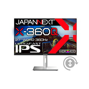 JAPANNEXT JN-27IPS360WQHDR-HSP Q[~OtfBXvC 27^ / 2560×1440 / DP×1 HDMI×2 USB-C×1 / ubN / Xs[J[L / 2Nۏ