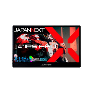 JAPANNEXT JN-MD-14i144F Q[~OtfBXvC 14^ / 1920×1080 / miniHDMI×1 USB-C×2 / ubN / Xs[J[L / 2Nۏ