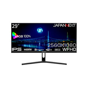 JAPANNEXT JN-IPS292WFHD tfBXvC 29^ / 2560×1080 / HDMI DP×1 / ubN / Xs[J[L / 2Nۏ