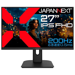 JAPANNEXT JN-IPS27G200F Q[~OtfBXvC 27^ / 1920×1080 / HDMI×2 DP×1 / ubN / Xs[J[L / 2Nۏ
