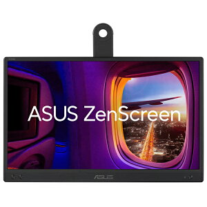 ASUS MB166CR ZenScreen 15.6^ |[^uj^[ / 1920×1080 / USB Type-C / ubN / Xs[J[Ȃ / 360°LbNX^ht