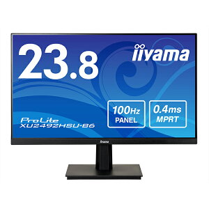 iiyama XU2492HSU-B6 ProLite tfBXvC 23.8^ / 1920×1080 / HDMI DisplayPort / ubN / Xs[J[ / IPS