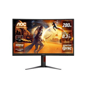 AOC C27G4Z/11 Q[~OtfBXvC 27^ / 1920×1080 / HDMI DisplayPort / ubN / Xs[J[Ȃ / 280Hz / Ȗ