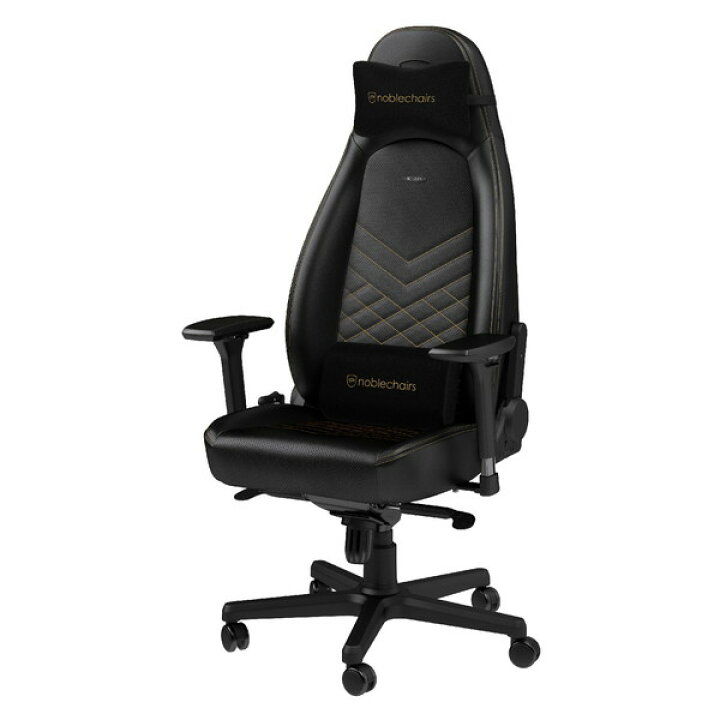 楽天市場】【正規取扱店】noblechairs ゲーミングチェア ゴールド ICON 