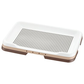 リッチェル 犬 トイレ 犬用 トレー お掃除簡単ステップトレー レギュラー ブラウン メッシュ 水洗い可能