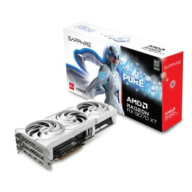 SAPPHIRE PURERX9070XT16GB/11348-02-20G ホワイト [グラフィックボード] 【KK9N0D18P】