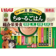いなばペットフード いなば ちゅ〜るごはん40本 とりささみバラエティ ちゅーるごはん チュールごはん 犬…