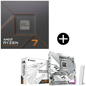 yKiz AMD Ryzen7 7700X W/O Cooler CPU + GIGABYTE B850M A ELT WF6E ICE Micro-ATX}U[{[h Zbg