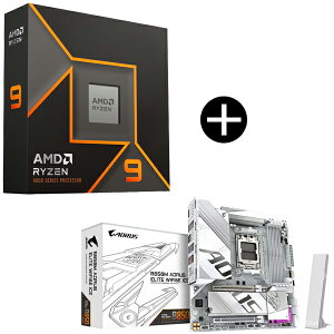 AMD Ryzen 9 9900X W/O Cooler WOF (12C/24TA4.4GHzA120W) CPU + GIGABYTE B850M A ELT WF6E ICE Micro-ATX}U[{[h Zbg
