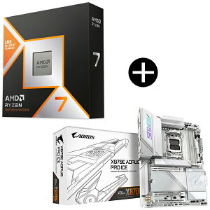 AMD Ryzen 7 9800X3D CPU + GIGABYTE X870E AORUS PRO ICE }U[{[h Zbg