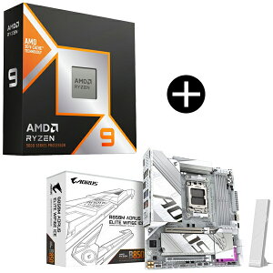 AMD Ryzen 9 9950X3D CPU + GIGABYTE B850M A ELT WF6E ICE Micro-ATX}U[{[h Zbg