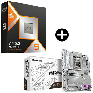 AMD Ryzen 9 9950X3D CPU + GIGABYTE X870 A ELITE WF7 ICE }U[{[h Zbg
