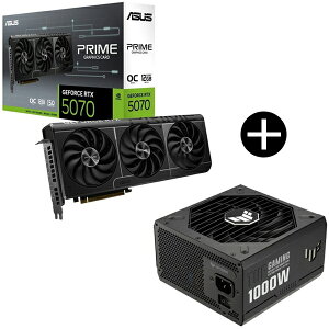 ASUS PRIME-RTX5070-O12G OtBbNJ[h + TUF-GAMING-1000G ubN djbg Zbg