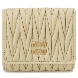 MIU MIU ~E~E O܂z z \CO[ fB[X }gbZ 5MH033 AFPP F0K57 TRI FOLD WALLET SOY GREEN uh a V NX}X v[g Mtg ysAiz