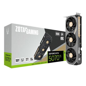 ZOTAC RTX5070TiSOLIDSFFOC16G/ZT-B50710J3-10P ブラック [グラフィックボード]