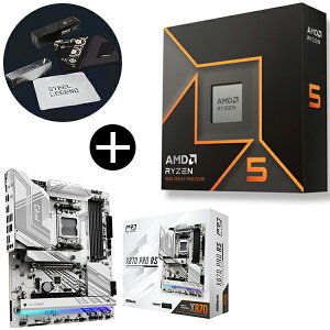 AMD Ryzen 5 9600X W/O Cooler WOF (6C/12TA3.9GHzA65W) CPU + ASRock X870 Pro RS }U[{[h + ASRockIWi}EXpbh Zbg