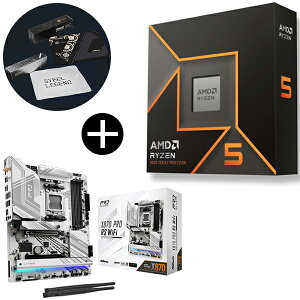 AMD Ryzen 5 9600X W/O Cooler WOF (6C/12TA3.9GHzA65W) CPU + ASRock X870 Pro RS WiFi }U[{[h + ASRockIWi}EXpbh Zbg