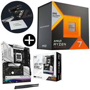AMD Ryzen7 7800X3D W/O Cooler (8C/16T 4.2Ghz 120W) 100-100000910WOF Q[~OvZbT[ + ASRock B850 Pro RS WiFi ATX}U[{[h + ASRockIWi}EXpbh Zbg