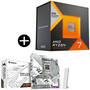 AMD Ryzen7 7800X3D W/O Cooler (8C/16T 4.2Ghz 120W) 100-100000910WOF Q[~OvZbT[ + GIGABYTE B850M A ELT WF6E ICE Micro-ATX}U[{[h Zbg