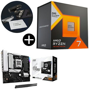 AMD Ryzen7 7800X3D W/O Cooler (8C/16T 4.2Ghz 120W) 100-100000910WOF Q[~OvZbT[ + ASRock B850M Pro RS WiFi Micro-ATX}U[{[h + ASRockIWi}EXpbh Zbg