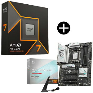 AMD Ryzen 7 9700X W/O Cooler WOF (8C/16TA3.8GHzA65W) CPU + MSI B850 GAMING PLUS WIFI ATX}U[{[h Zbg