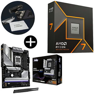 AMD Ryzen 7 9700X W/O Cooler WOF (8C/16TA3.8GHzA65W) CPU + ASRock B850 LiveMixer WiFi ATX}U[{[h + ASRockIWi}EXpbh Zbg