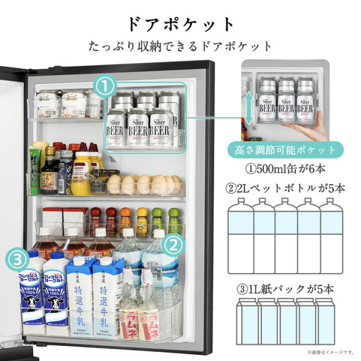 楽天市場】冷蔵庫 450L ハイセンス Hisense HR-DCH450KK ブラッシュド 