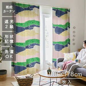 �X�~�m�G V1371 100x178 DESIGN LIFE �Ռ��J�[�e�� �N�W���{���[�W�� 100×178cm �s���N V1371 1����