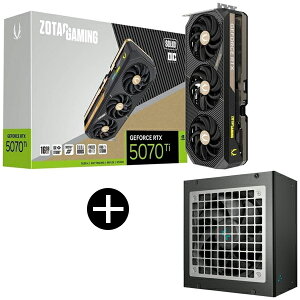 ZOTAC GAMING GeForce RTX 5070 Ti SOLID OtBbN{[h (16GB GDDR7) + DEEPCOOL R-PXA00P-FC0B-JP djbg Zbg