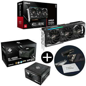 yGg[P5{!1410:00-1623:59z ASRock RX9070 CL 16G ubN OtBbN{[h + SL-1000G ubN Steel Legend djbg (1000W) + ASRockIWi}EXpbh Zbg