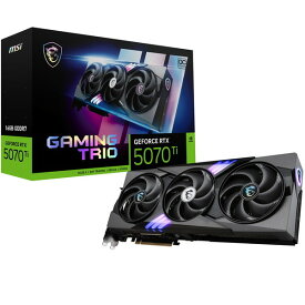 MSI GeForce RTX 5070 Ti 16G GAMING TRIO OC [グラフィックボード] 【KK9N0D18P】