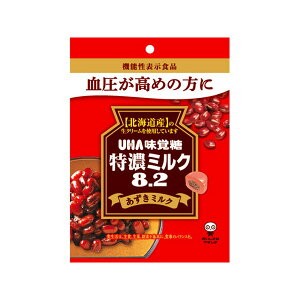 UHA味覚糖 特濃ミルク8.2 あずきミルク 93gx6 メーカー直送 ギフト プレゼント