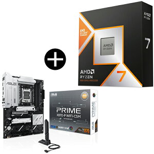 AMD Ryzen 7 9800X3D CPU + ASUS PRIME-X870-P WIFI-CSM }U[{[h Zbg