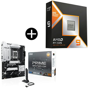 AMD Ryzen 9 9950X3D CPU + ASUS PRIME-X870-P WIFI-CSM }U[{[h Zbg