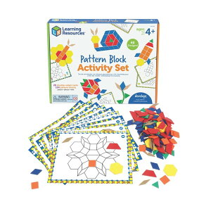 LEARNING RESOURCES LER 6134 Pattern Block Activity Set �p�^�[���u���b�N �A�N�e�B�r�e�B�Z�b�g