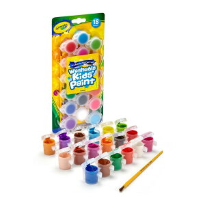 Crayola Washable Kid's Paint 18 Colors łƂLbYG̋ 18F ~jZbg uVt 540125