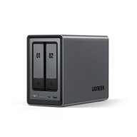 【国内正規店】 UGREEN DXP2800 NASync [ NAS 2ベイ ] ネットワークHDD スマホ連携 写真バックアップ 初…