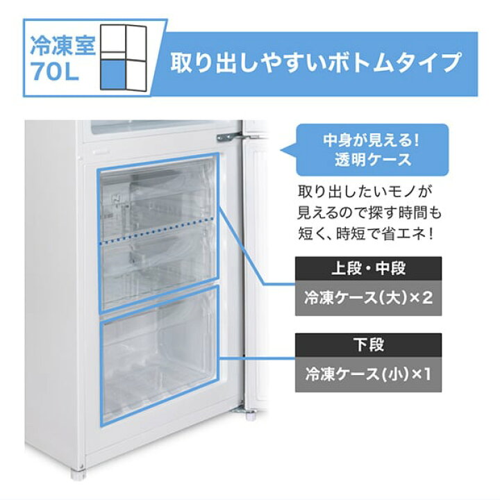 楽天市場】冷蔵庫 231L 2ドア 大容量 新生活 霜取り不要 コンパクト 右 