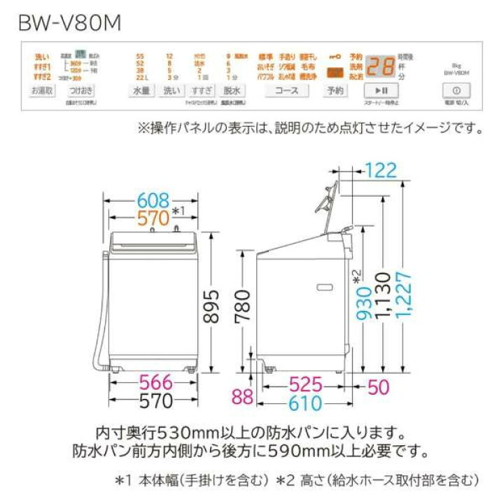 楽天市場】洗濯機 8kg 日立 HITACHI BW-V80M(C) サテンベージュ ビート 