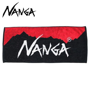 NANGA iK StFCX^I bh×ubN NANGA LOGO FACE TOWEL FREE RED×BLK NA2254-3F519 N1FTG5N3