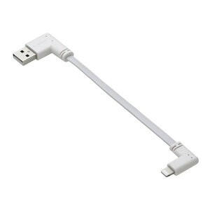 ELECOM MPA-UALLL01WH iPhone[dP[u (USB-A to CgjOP[u) Z 0.1m L tbg MFiF zCg