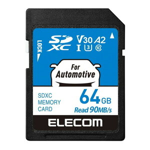 ELECOM MF-DRSD064GU13 SDJ[h SDXC 64GB Class10 UHS-I U3 V30 A2 Ǎő90MB/s (J[ir/ĎJΉ) ϋvf