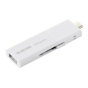 ELECOM ESD-EWB0250GWHR SSD Ot 250GB USB3.2Gen1 Ǎő420MB/b USB^ XCh  Type-C/USB-A Ή zCg