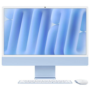 APPLE MWUF3J/A �u���[ iMac Retina 4.5K�f�B�X�v���C���f�� M4�`�b�v 8�R�AGPU SSD256GB ������16GB [�f�X�N�g�b�v�p�\�R�� 24�^ / macOS]