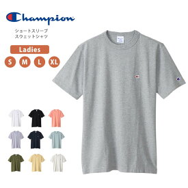 ★期間限定！ポイント15倍対象商品★【メール便送料無料】Champion(チャンピオン) ショートスリーブTシャツ 23SS 無地 Cロゴ カットソー ワンポイント 半袖 レディース C3-P300 (c3-x352)