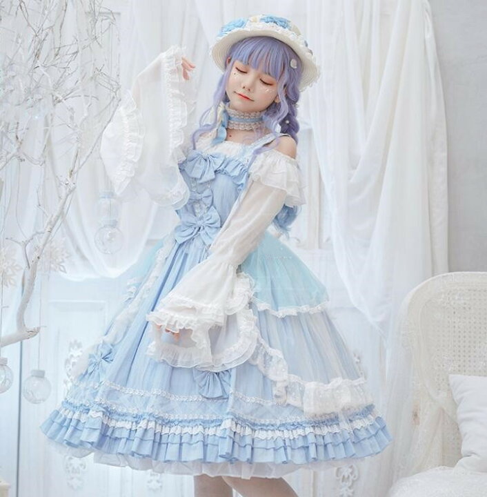 楽天市場】ロリータ服 仙女 シフォン ブラウス ロリータ ワンピース 
