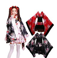 着物 レディース 浴衣セット ショート丈 花魁 おいらん コスプレ衣装 ハロウィン 学園祭 文化祭 イベント…