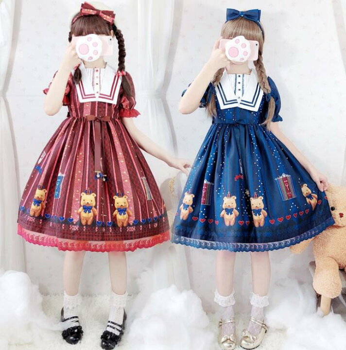 楽天市場】ロリータワンピース ゴスロリ 可愛い ゴシック ロリータ服 