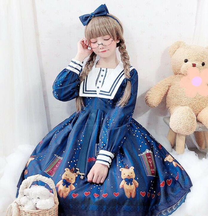 楽天市場】ロリータワンピース ゴスロリ 可愛い ゴシック ロリータ服 