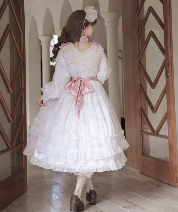 楽天市場】ロリータワンピース ロング丈 長袖 プリンセスドレス 可愛い 